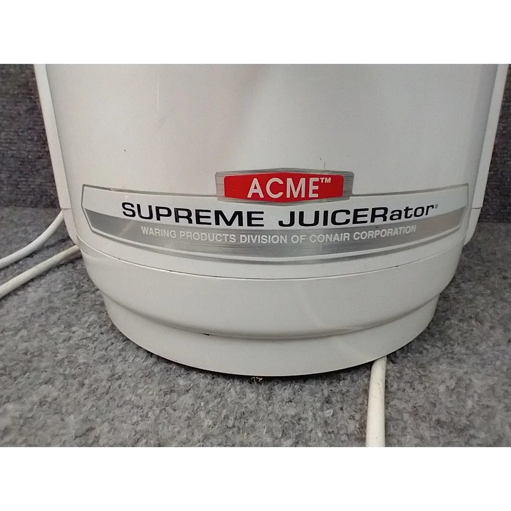 ACME Supreme Juicerator Household Juicer 11JE21 Chrome Waring Vintage WORKS